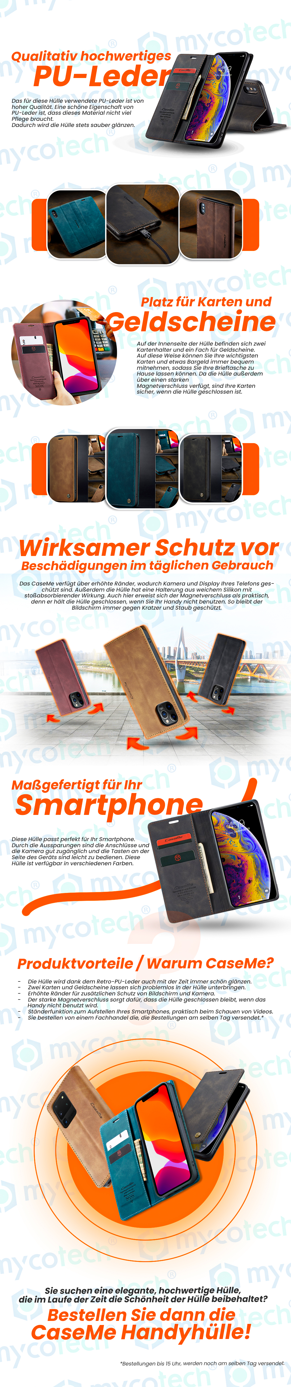 Smartphone Wallet Etui Hülle
